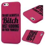 iPhone 6S Case,iPhone 6 Case (4.7") - Candy Color Kidding Words Series Slim Fit Shock-absorption Full Edge Protective... N36