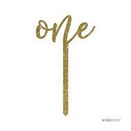 Andaz Press 5th Birthday and Anniversary Acrylic Cake Toppers, Pink Glitter, Number 5, 1-Pack N100