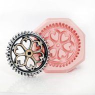 Large Steampunk Gear Silicone Mold Easy To Use Flexible Silicone Food Safe Fondant, Chocolate, Candy, Resin, Polymer... N3