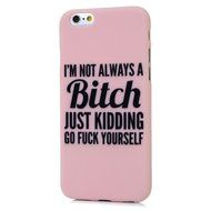 iPhone 6S Case,iPhone 6 Case (4.7") - Candy Color Kidding Words Series Slim Fit Shock-absorption Full Edge Protective... N40