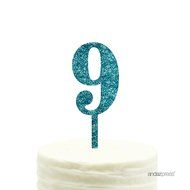 Andaz Press 5th Birthday and Anniversary Acrylic Cake Toppers, Pink Glitter, Number 5, 1-Pack N107