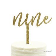 Andaz Press 5th Birthday and Anniversary Acrylic Cake Toppers, Pink Glitter, Number 5, 1-Pack N109