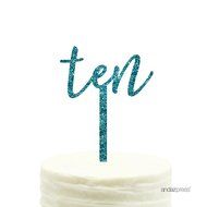 Andaz Press 5th Birthday and Anniversary Acrylic Cake Toppers, Pink Glitter, Number 5, 1-Pack N112