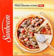 Sunbeam 3-Piece Pizza Baking Stone Set N3