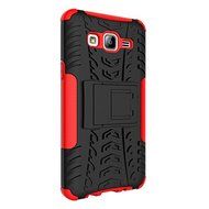 Galaxy On5 Case, MCUK Heavy Duty Rugged Dual Layer - Soft/Hard Shell 2 in 1 Tough Protective Cover Case with Kickstand... N19