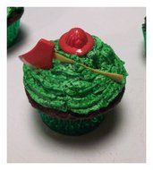 12 Fireman Hat &amp; Ax Cupcake Design Toppers Firefighter Fire Decorations