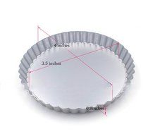 Meleg Otthon Nonstick Mini Round Quiche Pans Set ,Tart Pie Pan,Mini Tart Pans Set,Tartlet Quiche Pan Set with... N5