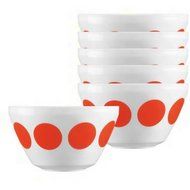 Spot on, Pyrex Vintage Charm 6-Piece Opal Glass Mixing Bowl Set N2