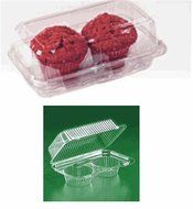 Cakesupplyshop Packaged Set of 5 Clear Double (2) Cupcake Holder Packaging Containers