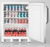Summit Commercial Series FF7BISSTBLHD 24&quot; 5.5 cu. ft. Commercially Approved Built-in Capable Compact Refrigerator...