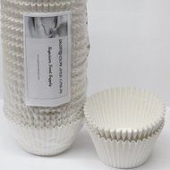 Decony White Jumbo Cupcake muffin Liners 6'' - appx. 500 pack
