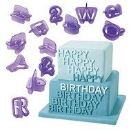 Anyana 40pcs set Letters &amp; Number Plastic Cookie Cutter Cake Mould Tool Kitchen Tool Sugar Paste Baking Mould... N5