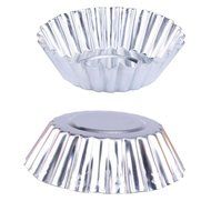 Okubox BT27 10Pcs Silver Aluminum Cupcake Egg Tart Mold Cookie Pudding Mould Makers Kitchen Accessories Baking... N2