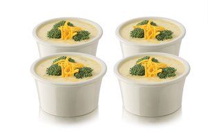 Libbey 6-Piece Just Baking Ceramic Crock Set, White