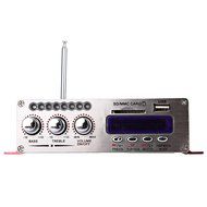 Robolife USB Kentiger HY - 502S 2CH Bluetooth Hi-Fi Super Bass Output Power Amplifier with Remote Controller Red N5