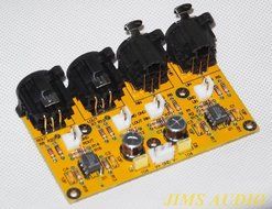 Balanced/Unbalanced to balanced/unbalanced stereo preamplifier assembled