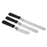 Newcomdigi Angled Icing Spatula Set Stainless Steel Kitchen Cake Spatula Variety Set Pack of 3 (6 inch, 8 inch... N4