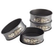 Anolon Advanced Nonstick Bakeware 4-Piece Set of Mini Springform Pans, Gray N8