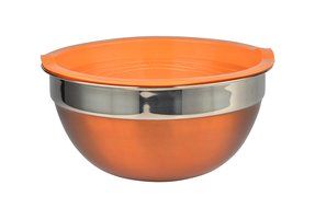 Prime Cook Mixing Bowl - ORANGE 22cm diameter with cover