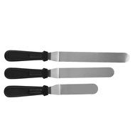 Newcomdigi Angled Icing Spatula Set Stainless Steel Kitchen Cake Spatula Variety Set Pack of 3 (6 inch, 8 inch... N7