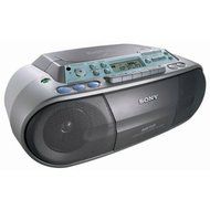 SONY CFD-S03CP - Boombox with AM/FM Radio, CD/MP3 and Cassette Player