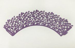 HUAL Cupcake Wrappers 50 Filigree Artistic Bake Cake Paper Cups Small leaves Lace Laser Cut Liner Baking Cup Muffin... N2