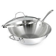 Calphalon Tri-Ply Stainless Steel 14-Inch Roaster with Rack and Lifters N19