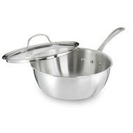 Calphalon Tri-Ply Stainless Steel 14-Inch Roaster with Rack and Lifters N20