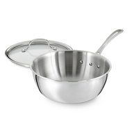 Calphalon Tri-Ply Stainless Steel 14-Inch Roaster with Rack and Lifters N21