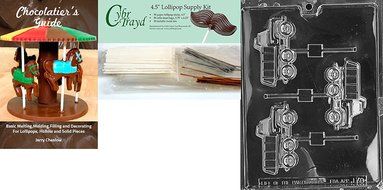 Cybrtrayd J070 Dump Truck Lolly Chocolate Candy Mold with Exclusive Cybrtrayd Copyrighted Chocolate Molding Instructions N6