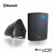 Bluetooth 5.25" Indoor/Outdoor Weatherproof Patio Speakers (Black- pair)- by Sound Appeal N6