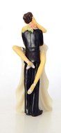 Sexy and Funny Kissing Bride and Groom Couple Wedding Cake Topper N8