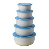2 x Ikea 501.495.60 Reda Food Container, Blue, Set of 5 N3