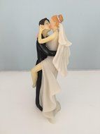 Sexy and Funny Kissing Bride and Groom Couple Wedding Cake Topper N9