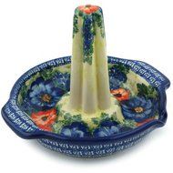 Polish Pottery Roaster with Handles and Spout 9-inch UNIKAT N2