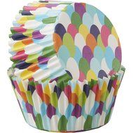 Wilton 415-8755 75 Count Fish Scale Pattern Cupcake Liners N3