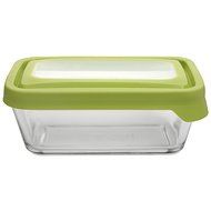 Anchor Hocking TrueSeal Rectangle Food Storage Container 6-Cup, Green Lid N7