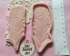 Peacock Feather Silicone Mold Cake Decorating Sugar Flower FDA Approved