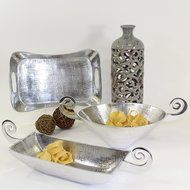 Pampa Bay A-7229A-VM Sketch Deep Oval Bowl, 18 by 10 by 6", Silver N4