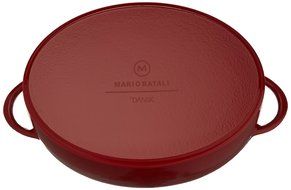 Mario Batali by Dansk Enameled Cast Iron Pizza Pan and Griddle, 12-Inch, Chianti N27