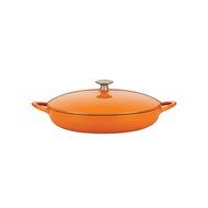 Mario Batali by Dansk Enameled Cast Iron Pizza Pan and Griddle, 12-Inch, Chianti N30