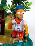 SIMPSONS 14 Piece Birthday CAKE Topper Set Featuring Simpsons Figures and Decorative Themed Accessories - Figures... N6