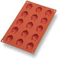 Matfer Bourgeat Gastro Flex Mini Madeline Mold, Red