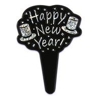 24 ~ Happy New Year Picks ~ Designer Cake/Cupcake Topper ~ New!!!!!