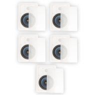 Blue Octave LW62 In Wall 6.5" Speakers Home Theater Surround Sound 2-Way 5 Speaker Set