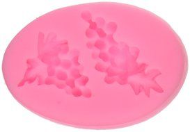 Longzang Grape Silicone Fondant Sugar Craft Mold, Small, Pink