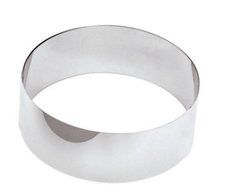 Paderno World Cuisine 4 Inch by 1 3/4 Inch Mousse Pastry Ring