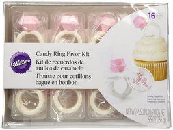 Wilton Candy Favor Jumbo Bling Ring, Pink N3