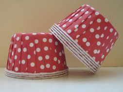 Polka Dot Candy,Ice Cream, Nut, Muffin, Cups -Red 20 ct. - Twilight Parties N2