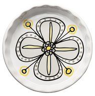 Sagaform 5016363 Bloom Stoneware Pie Plate